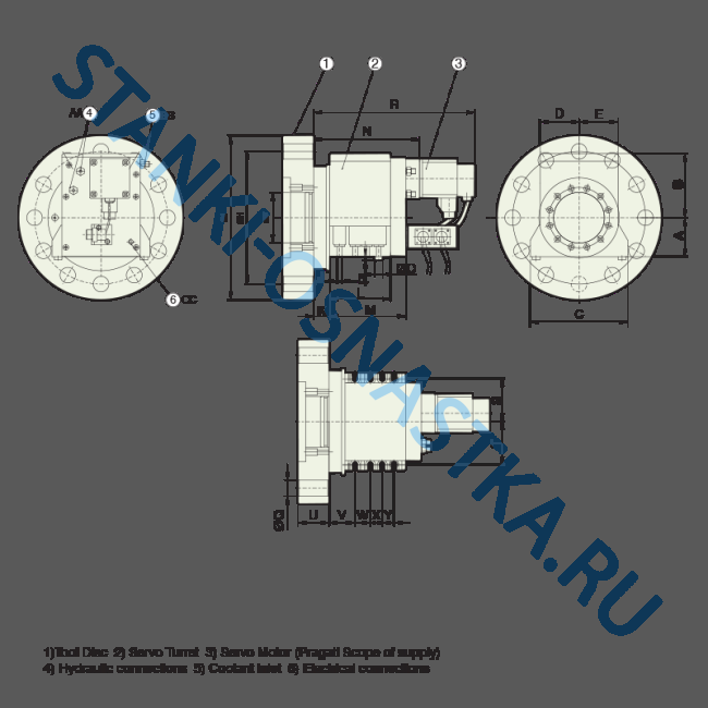 Головка STP с серводвигателем и гидрозажимом Pragati