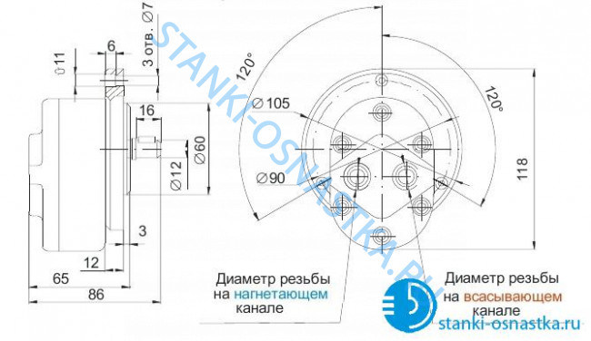 Насос ДВГ11-11А шестеренный