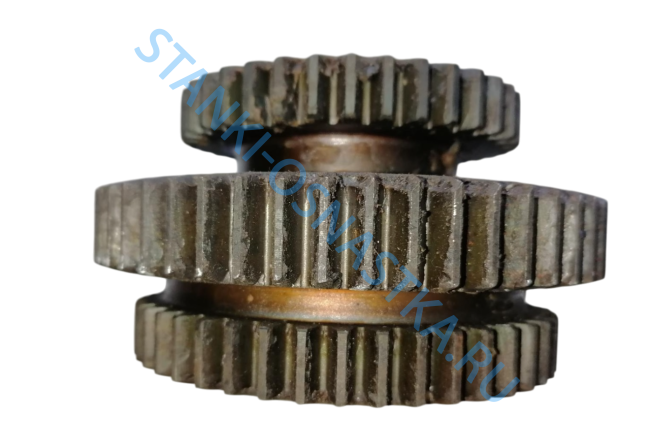 Шестерня 3-й оси 1К62-02-107 (m=2.25 Z=47, Z=55, Z=38) Шестерня 3-й оси 1К62-02-107 (m=2.25 Z=47, Z=55, Z=38)