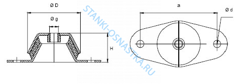 Виброопора EPC 03-45 Виброопора EPC 03-45
