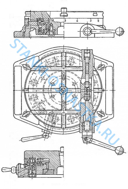 Стол поворотный делительный прецизионный СУ30-11