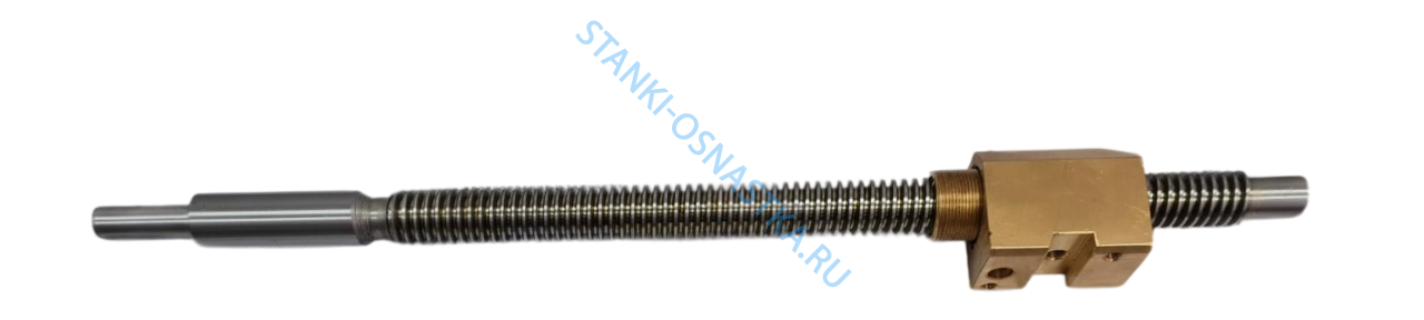 Винт поперечной подачи ГС526У с гайкой (шаг 5)