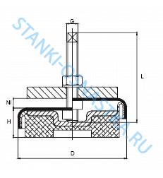 Виброопора LME-230 M24 Виброопора LME-230 M24