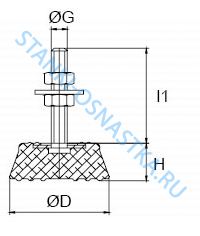 Виброопора PCA-40 M8 Виброопора PCA-40 M8