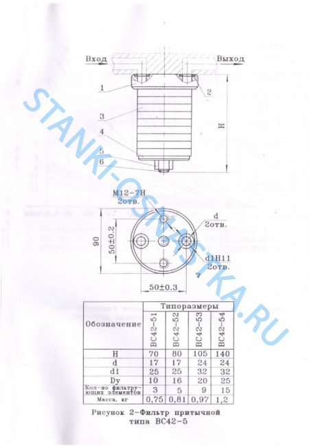 Фильтр сетчатый 0,04 АС42-52