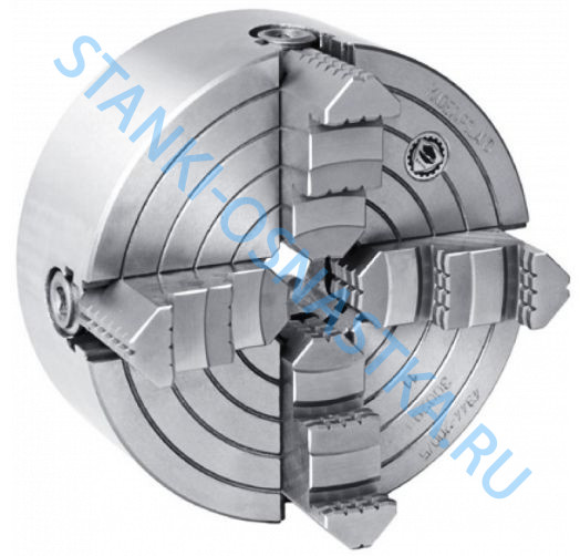 Патрон токарный БИЗОН 4344-200-3 DIN 55029 4-х кулачковый Патрон токарный БИЗОН 4344-200-3 DIN 55029 4-х кулачковый