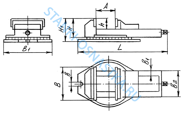 Тиски станочные поворотные ГМ-7216П-02 / 7200-0215-02 (А=160мм) чугун Тиски станочные поворотные ГМ-7216П-02 / 7200-0215-02 (А=160мм) чугун