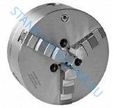 Польский токарный патрон Бизон тип 3514-200-4 с прямыми и обратными кулачками