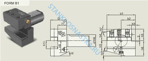 Резцедержатель RIGHT HAND SHORT-RADIAL Pragati / Прагати Form B1