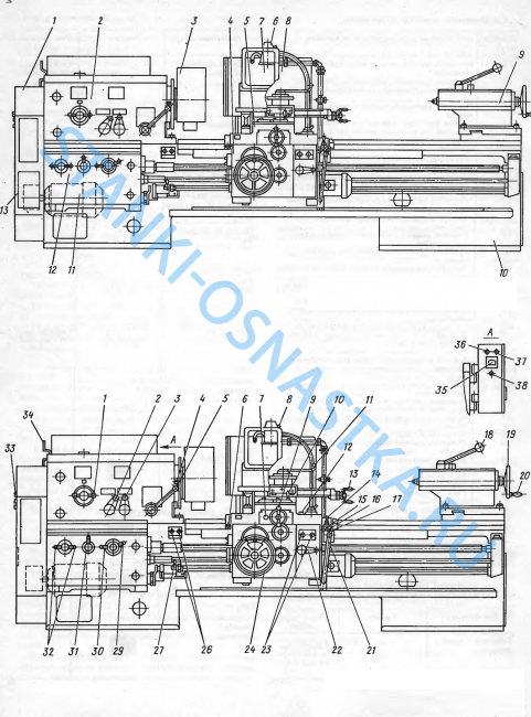 Винт ходовой 1М63-014-156 (РМЦ 2800мм) L=3657мм