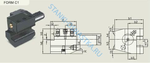 Резцедержатель RIGHT HAND-AXIAL Pragati / Прагати Form C1