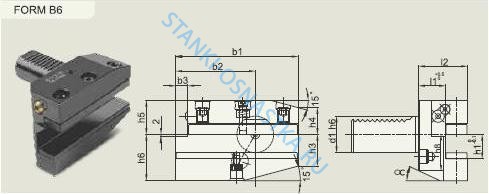 Резцедержатель LEFT HAND LONG-RADIAL Pragati / Прагати Form B6