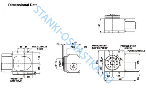 Индексный стол (поворотный стол) Серия H Pragati / Прагати IT -110