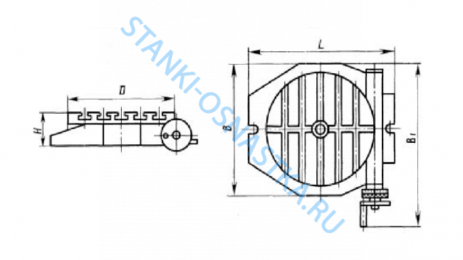 Стол поворотный круглый 61П-17-000 Стол поворотный круглый 61П-17-000