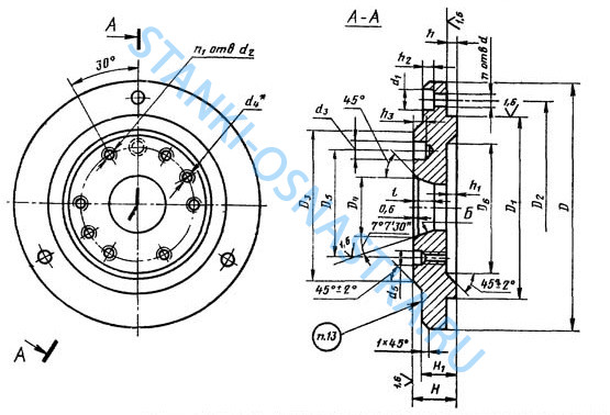 Патрон магнитный 7108-0006 (ф=200мм)
