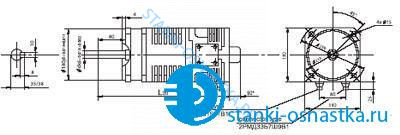 Электродвигатель 3МТА-СР (без резольвера) Электродвигатель 3МТА-СР (без резольвера)
