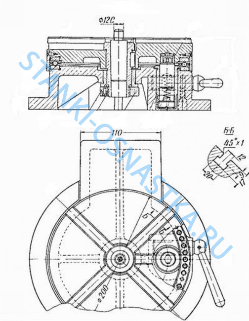 Стол поворотный 7400-0224 ф320мм