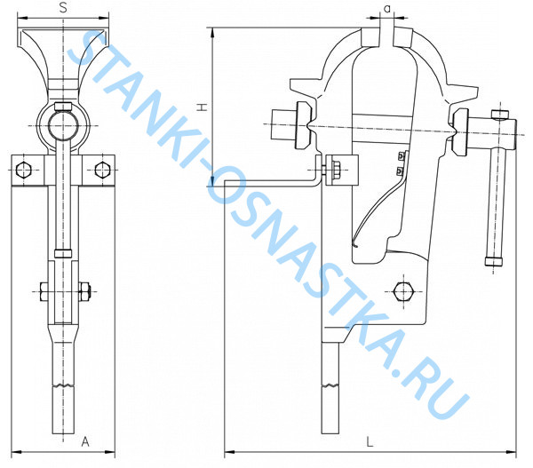 Тиски слесарные BISON 1254-110