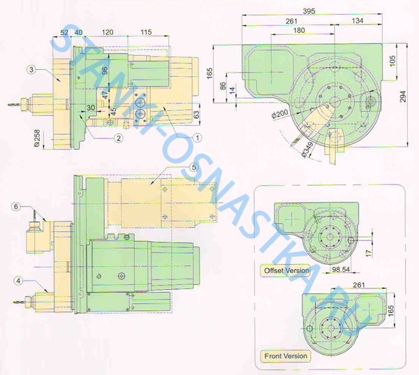 Головка с приводным инструментом DTT-63-8-200-0 Pragati