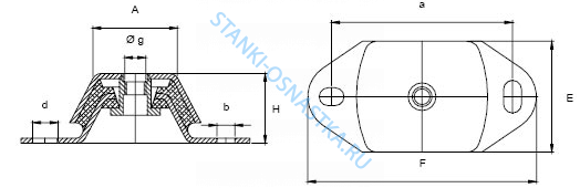 Виброопора EM 0.65 Виброопора EM 0.65