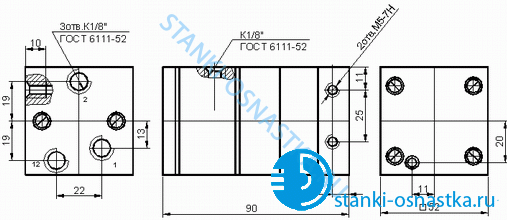 Пневмоклапан П-КВВ-4/10 Пневмоклапан П-КВВ-4/10